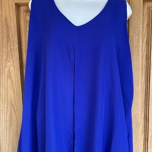 💚3/$25 Miss Lili Cobalt Blue Sleeveless Top with tie front